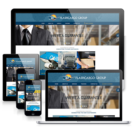 International freight company, mobile optimized websites